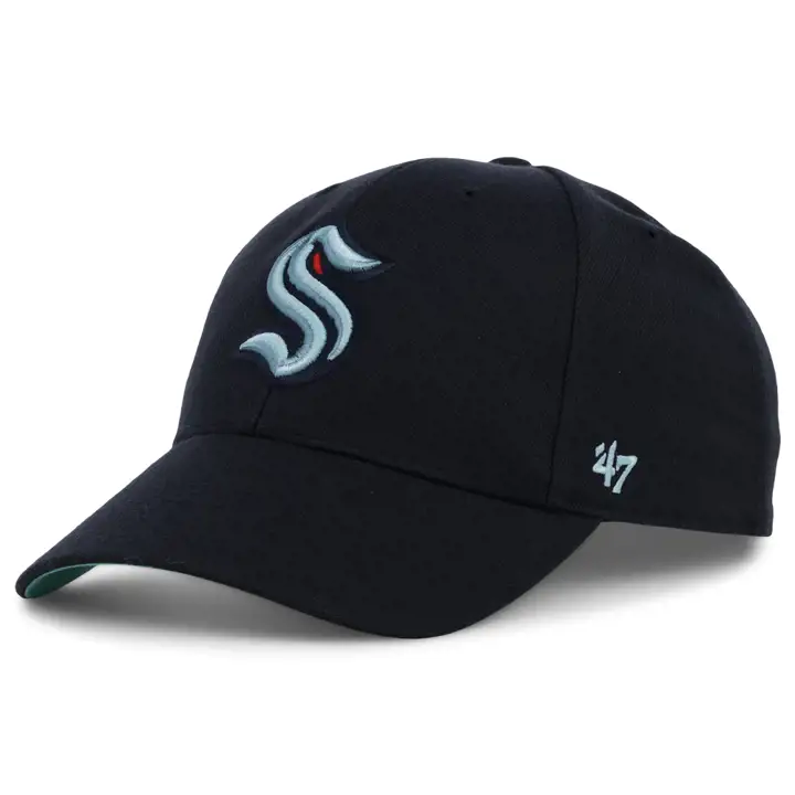 Casquette MVP Seattle Kraken NHL, logo latéral, bleu marine