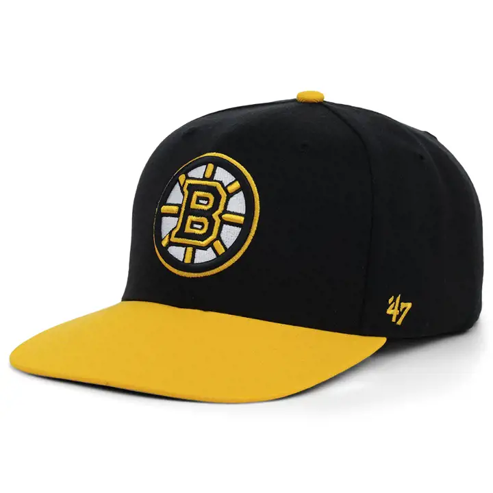 Casquette snapback Bruins NHL écusson latéral noir/jaune