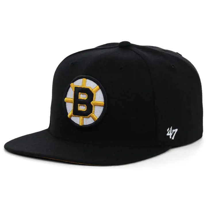 Casquette Boston Bruins NHL Side Patch Snap Anniversary marron/bleu
