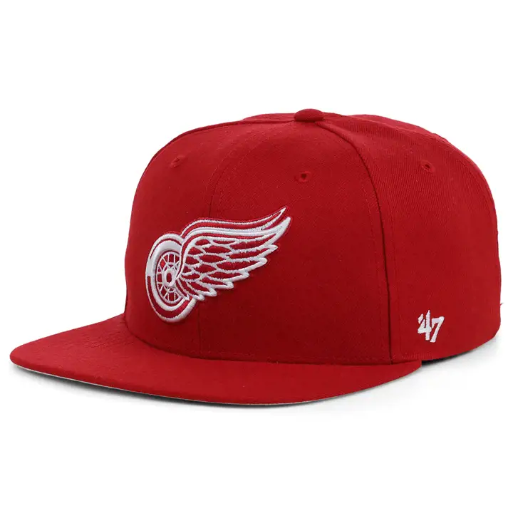 Casquette Snap SC Champ Detroit RedWings NHL patch latéral vert/bleu royal