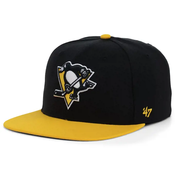 Casquette Pittsburgh Penguins NHL Side Patch Snap SC Champs noire/turquoise