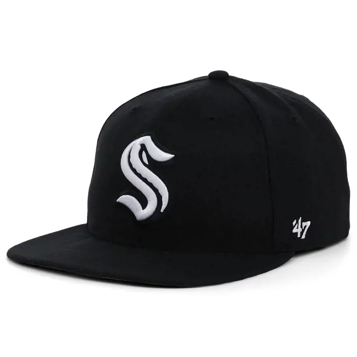 Seattle Kraken LNH BW Pro Ajusté n/blc