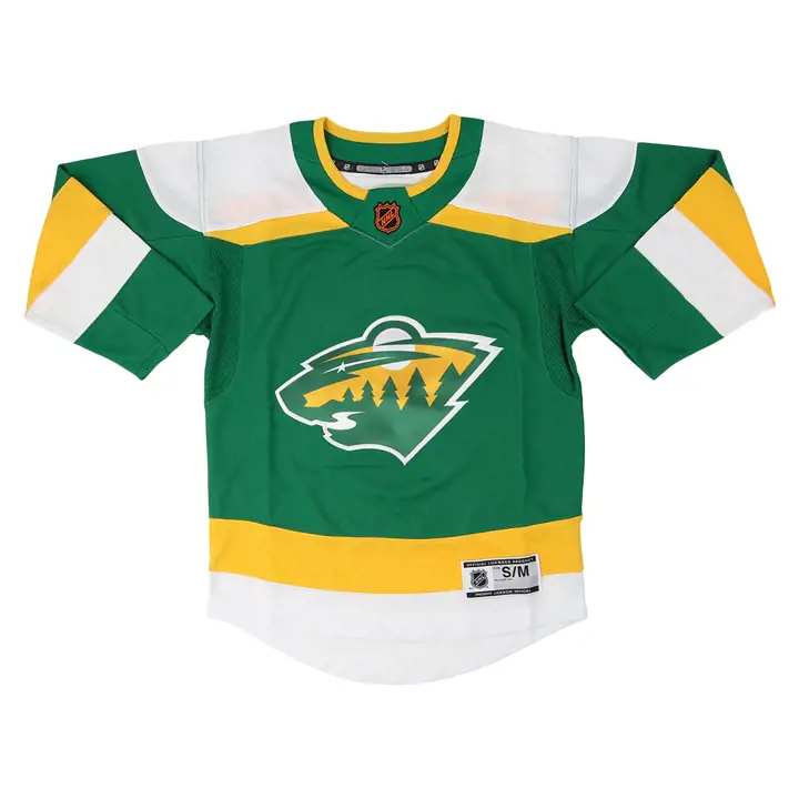 Maillot jeunesse des Wild du Minnesota LNH Édition spéciale 22 vert