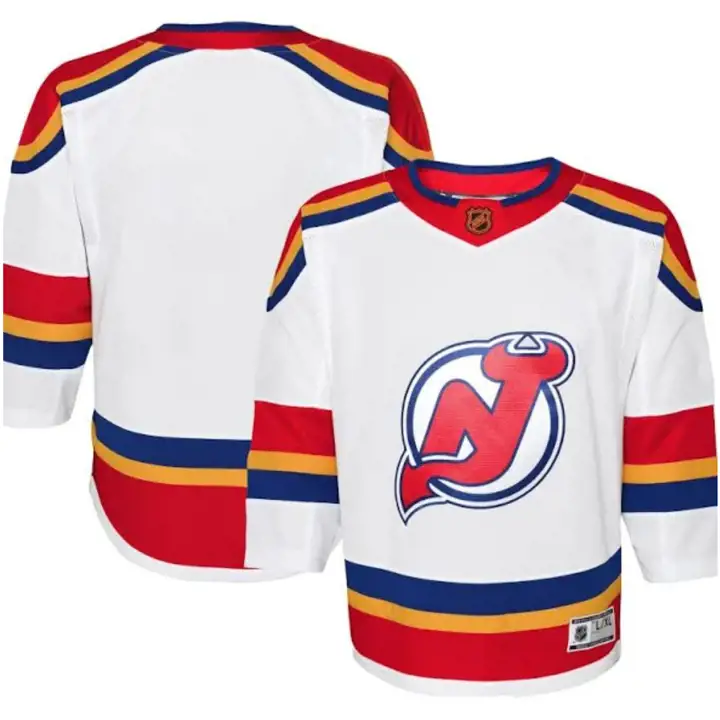 Maillot jeune édition spéciale des Devils du New Jersey de la LNH 22 blanc