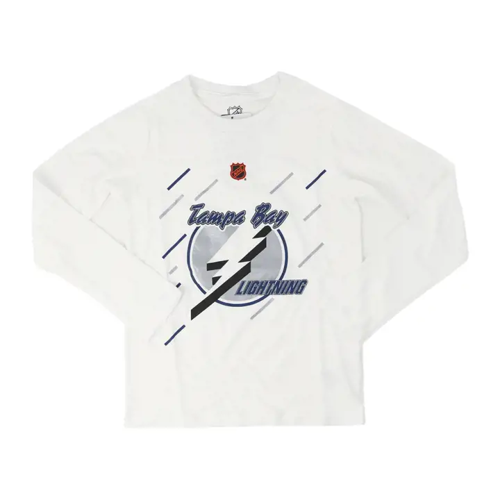 T-shirt Enfant Manches Longues Tampa Bay Lightning NHL Édition Spéciale 22 Blanc