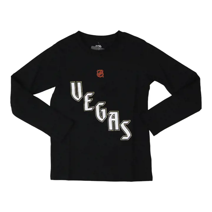 T-shirt manches longues NHL Vegas Golden Knights pour jeune édition spéciale 22 noir