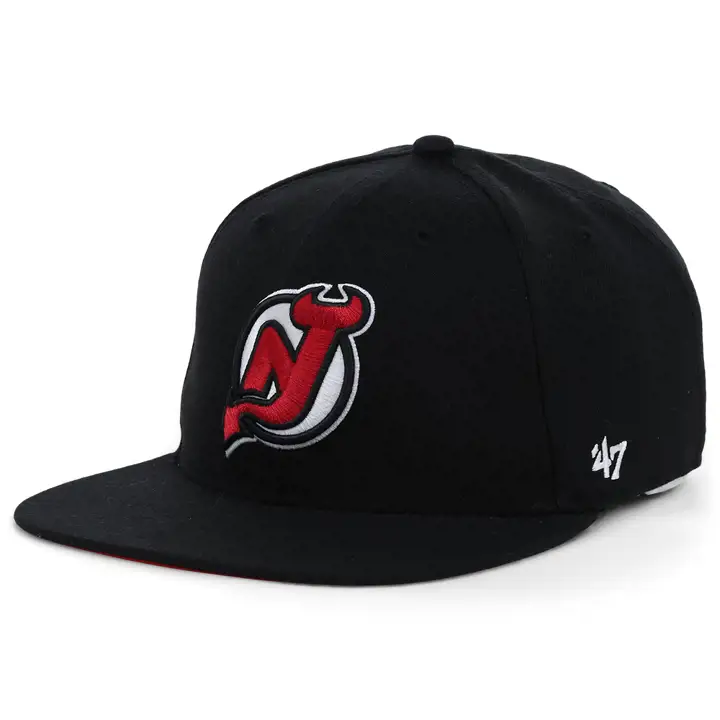 New Jersey Devils NHL Vintage Side Patch Pro SC CHamps noir