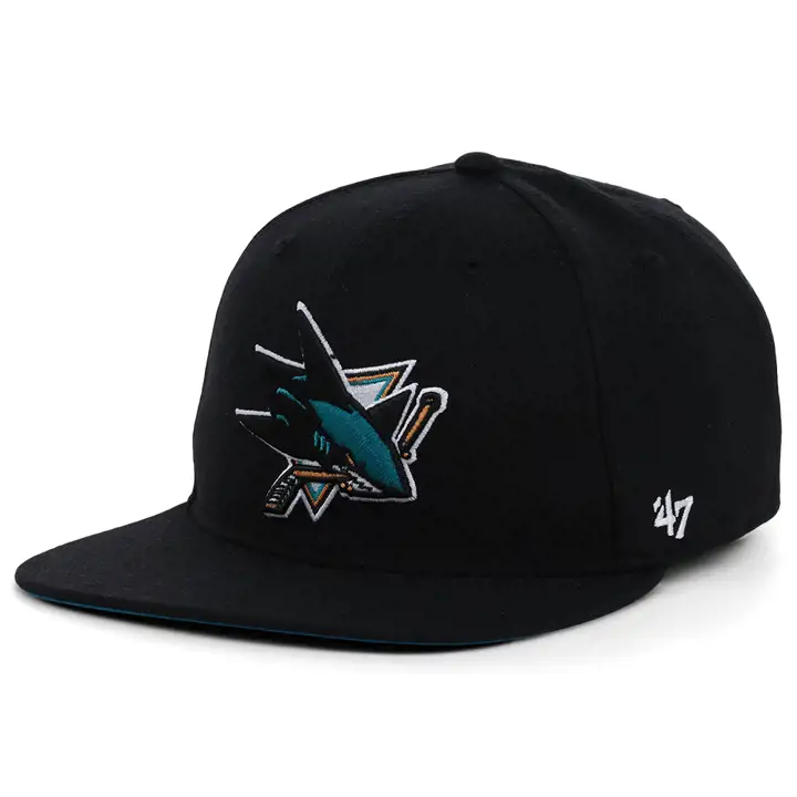 San Jose Sharks LNH Écusson latéral Vintage Pro noi/noi