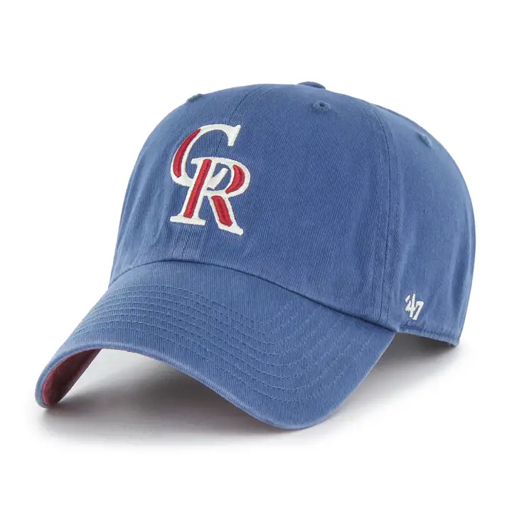 COLORADO ROCKIES MLB BLEU/ROUGE Casquette 47 Ballpark Clean Up BLEU/ROUGE