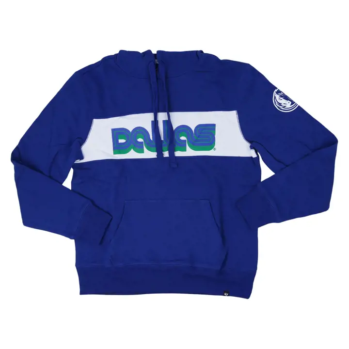 Sweat à capuche bleu Dallas Mavericks NBA CE Dubs Up avec passe à la poitrine