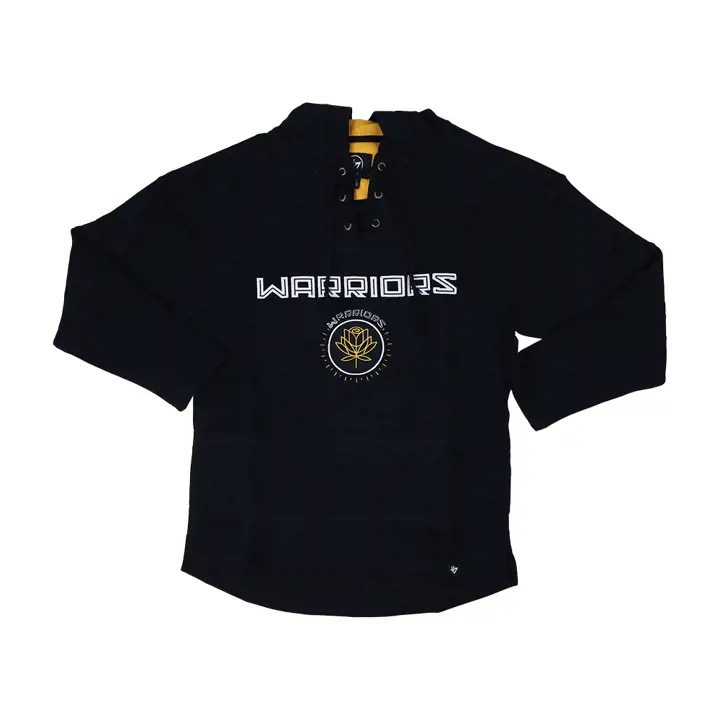 Golden State Warriors NBA CE Avant-match MVP Sweat à capuche lacé NOIR