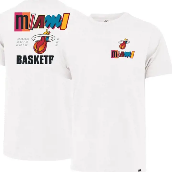 T-shirt Miami Heat NBA CE Franklin Backer BLANC