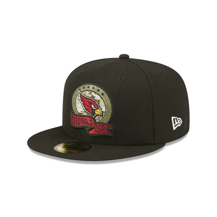 Arizona Cardinals 22 NFL Salute to Service 59FIFTY noir