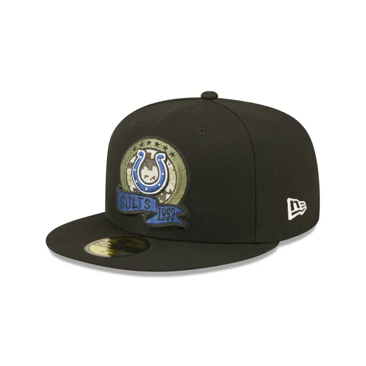 Casquette 59FIFTY Salute to Service 22 des Indianapolis Colts - Noir