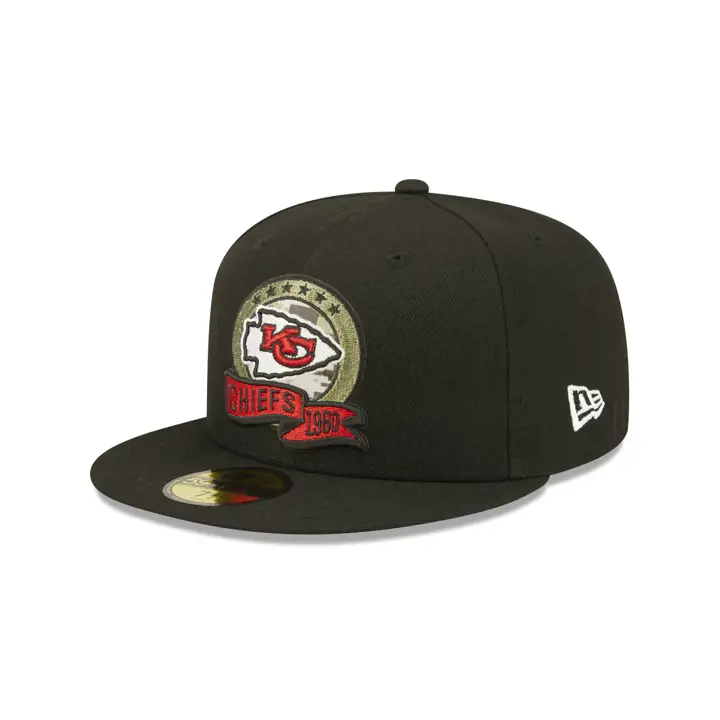 Kansas City Chiefs 22 NFL Salute to Service 59FIFTY blk