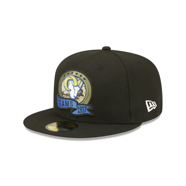 Los Angeles Rams 22 NFL Salute to Service 59FIFTY blk