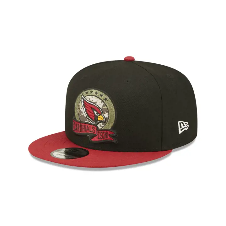 Arizona Cardinals 22 NFL Salute to Service 9FIFTY noir/rouge