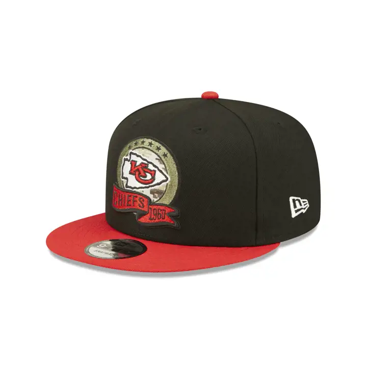 Kansas City Chiefs 22 NFL Salute to Service 9FIFTY noir/rouge