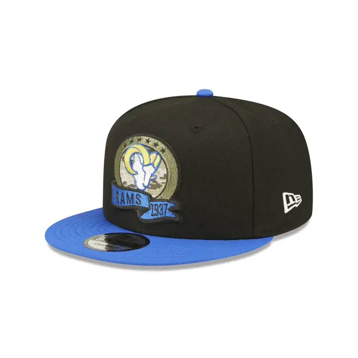 Los Angeles Rams 22 NFL Salute to Service 9FIFTY bleu/bleu