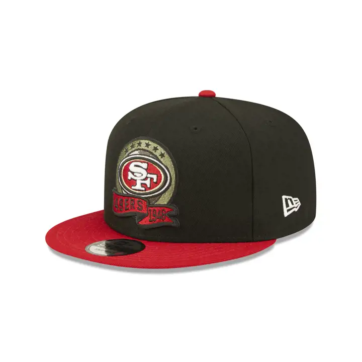San Francisco 49ers 22 NFL Salute to Service 9FIFTY noir/rouge