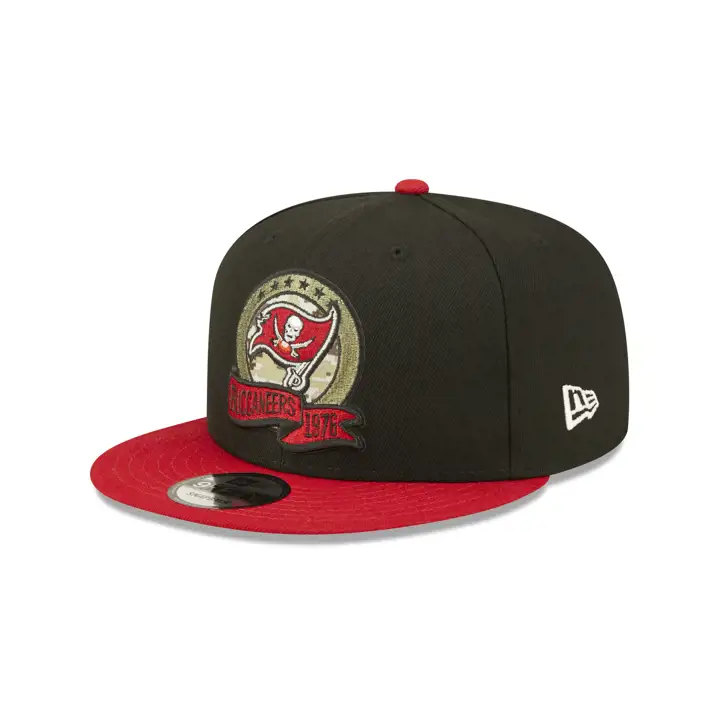 Tampa Bay Buccaneers 22 NFL Salute to Service 9FIFTY noir/rouge