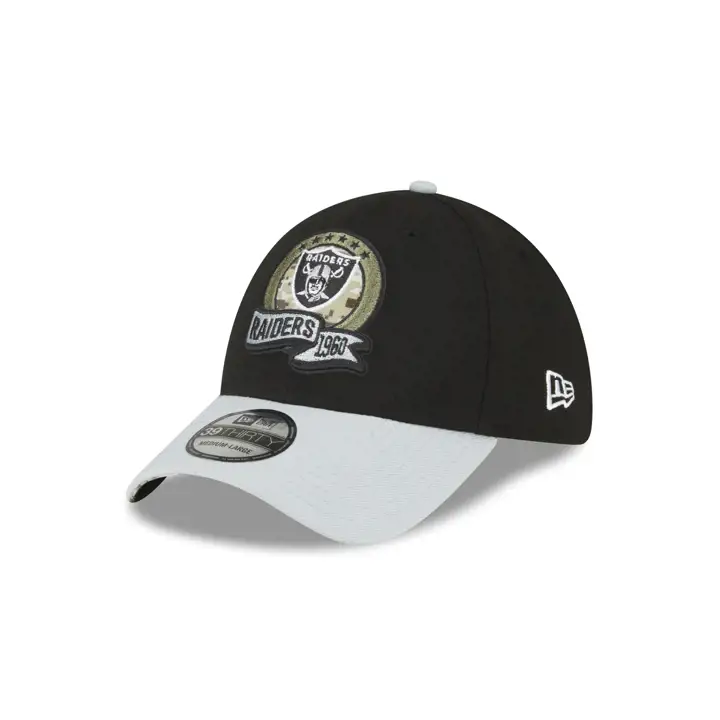 Las Vegas Raiders 22 NFL Salute to Service 39THIRTY noir