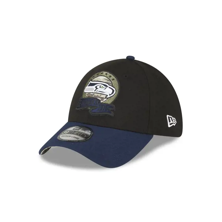Seattle Seahawks 22 NFL Salute to Service 39THIRTY noir/marine