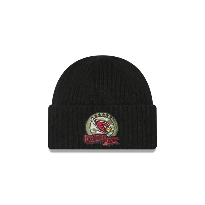 Arizona Cardinals 22 NFL Bonnet tricoté Salute to Service noir