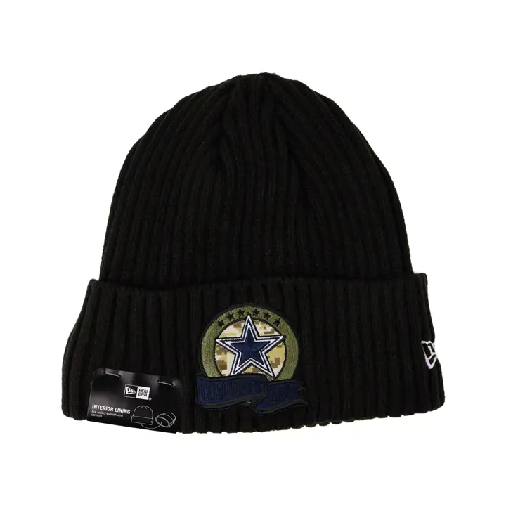 Dallas Cowboys 22 NFL Bonnet tricoté Salute to Service blk