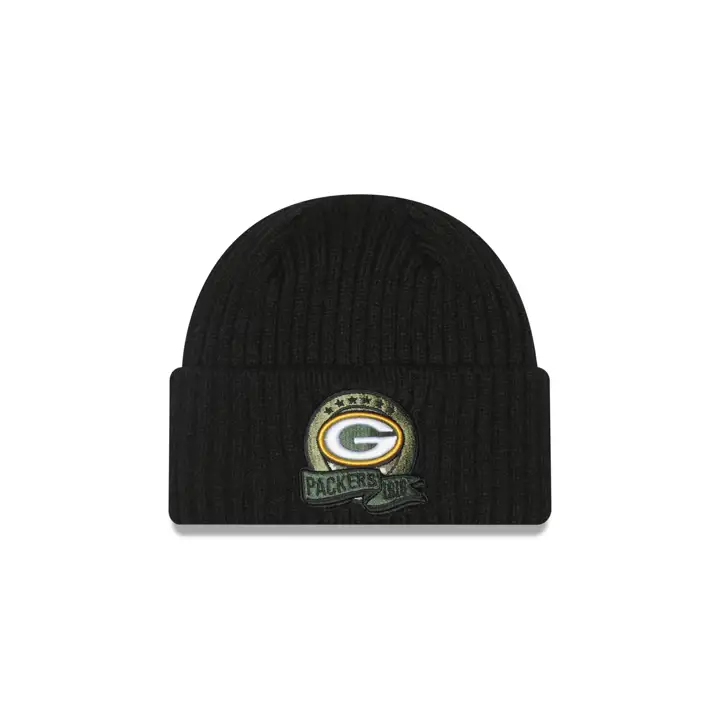 Green Bay Packers 22 NFL Bonnet Salute to Service noir