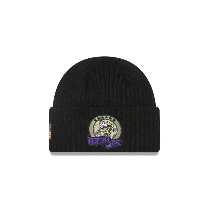 Minnesota Vikings 22 NFL Salute to Service Bonnet Tricot Noir