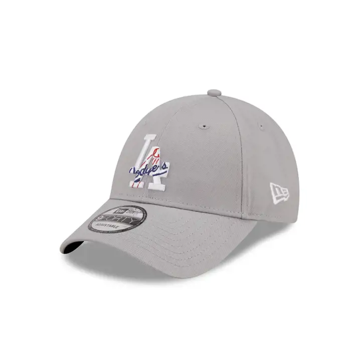 Casquette 9Forty EU Infill Logo Équipe MLB Los Angeles Dodgers gris