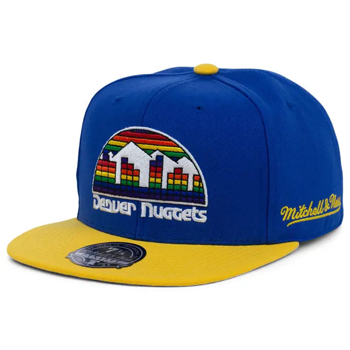 Denver Nuggets NBA MN Basique Ajustée bleu/jaune/vert HWC