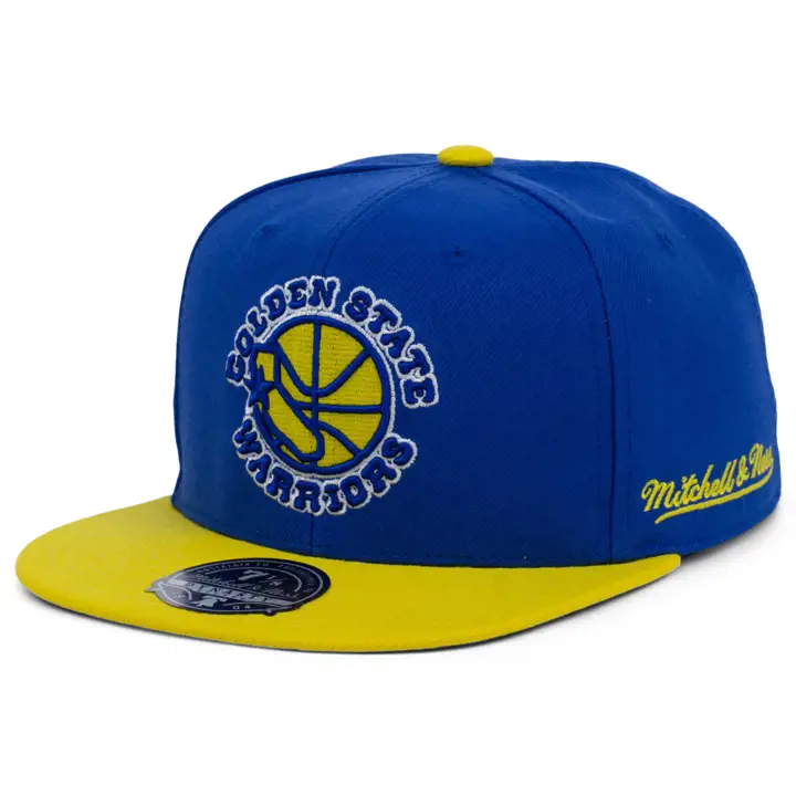 Casquette ajustée NBA MN Basique Warriors de Golden State bleu/jaune/vert HWC