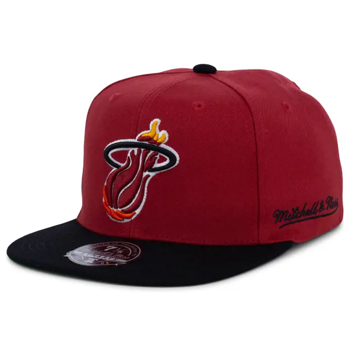 Miami Heat NBA MN Casquette ajustée basique rouge/noir/vert HWC