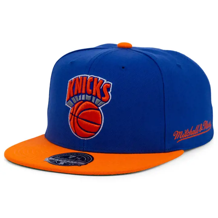 New York Knicks NBA MN Basic Fitted bleu/ora/vrt HWC