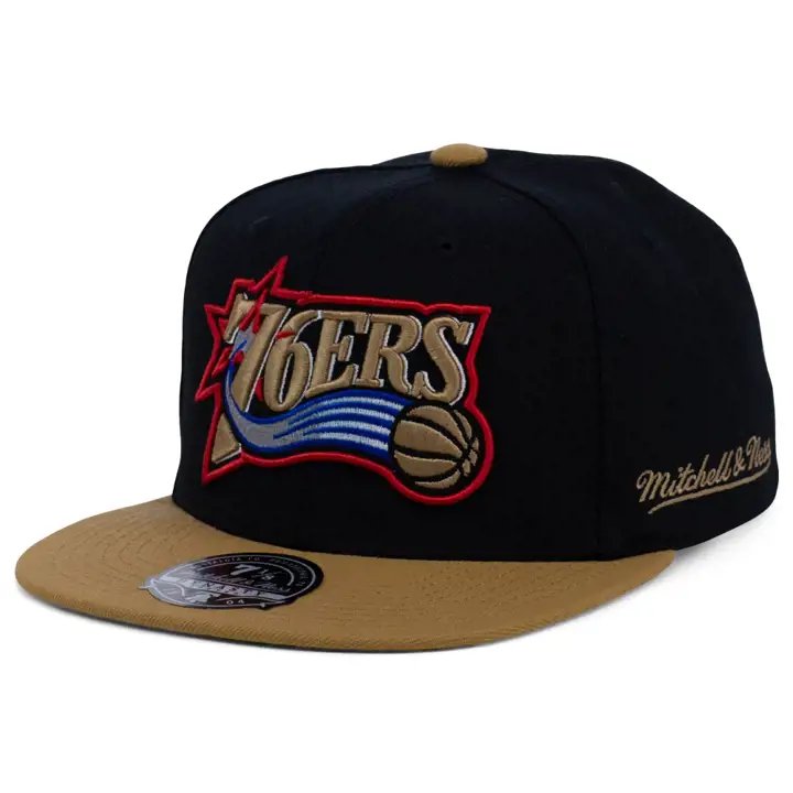 Philadelphia 76ers NBA MN Basic Fitted noir/or/vert HWC