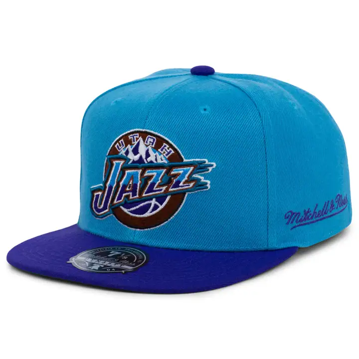 Casquette ajustée basique Utah Jazz NBA MN bleu/mauve/vert HWC