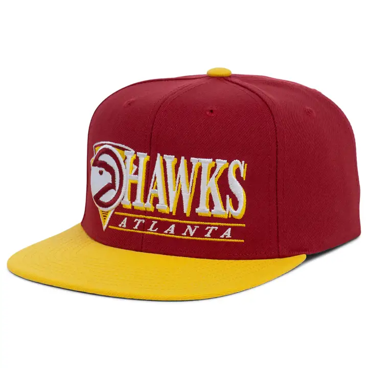 Casquette Atlanta Hawks NBA On Point Snapback rouge/jaune/vert HWC
