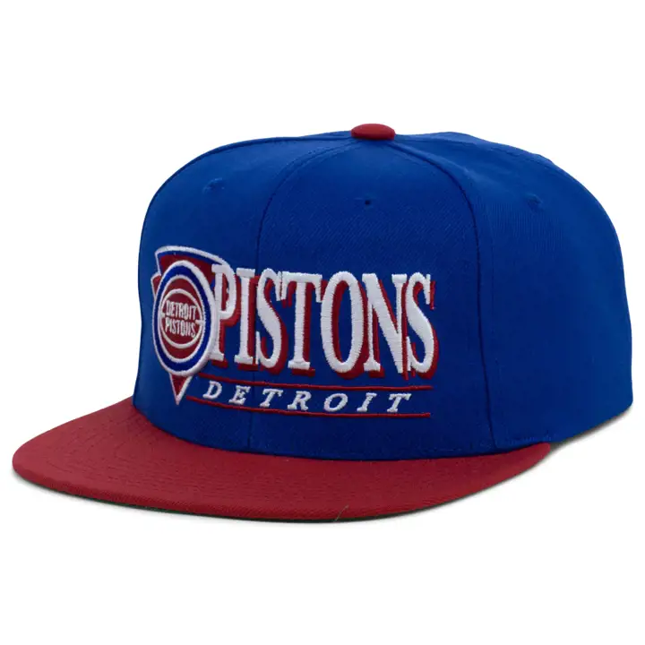 Casquette snapback On Point Detroit Pistons NBA bleue/rouge/vert HWC