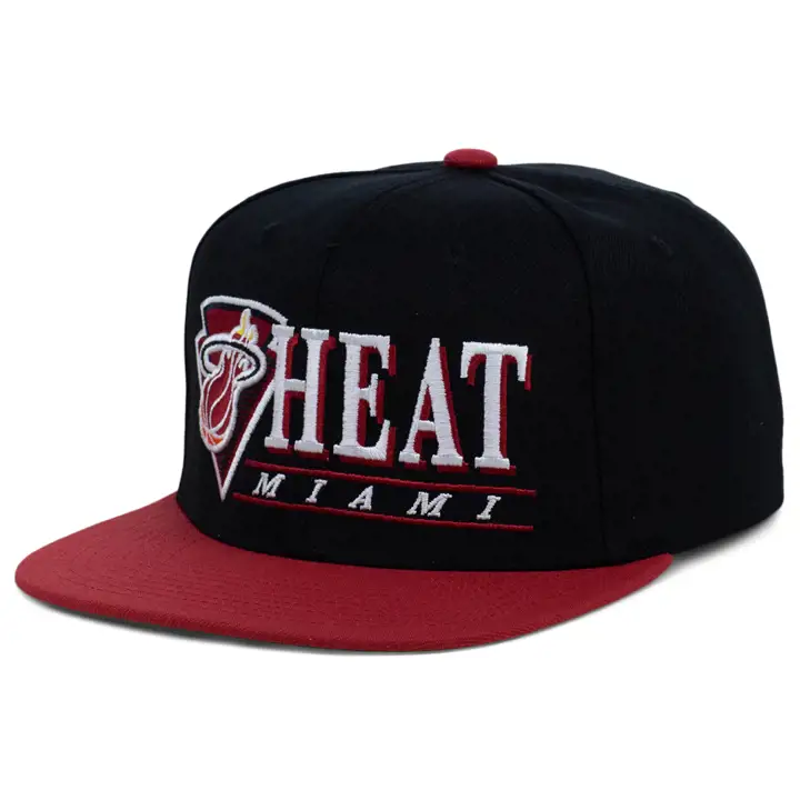 Casquette snapback Miami Heat NBA On Point noire/rouge/verte HWC