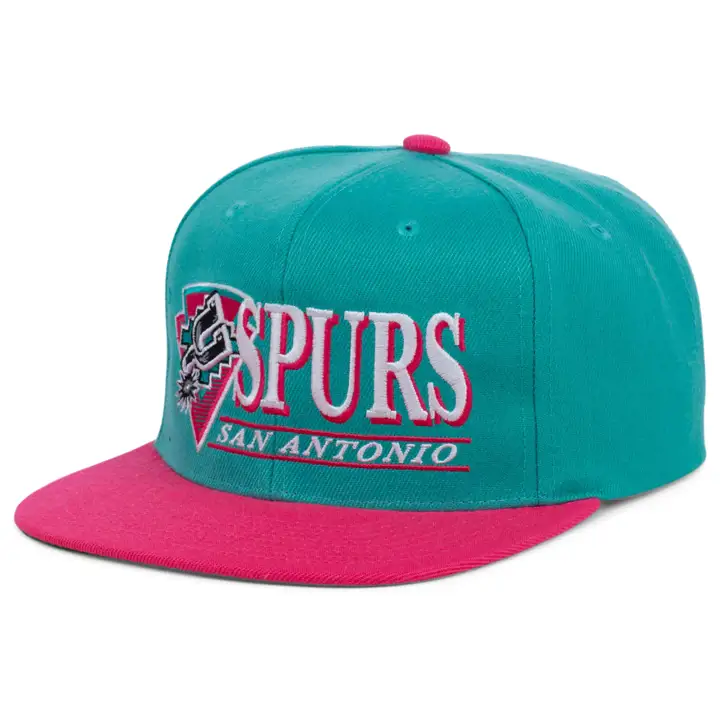 Casquette snapback San Antonio Spurs NBA On Point teal/rose/vert HWC