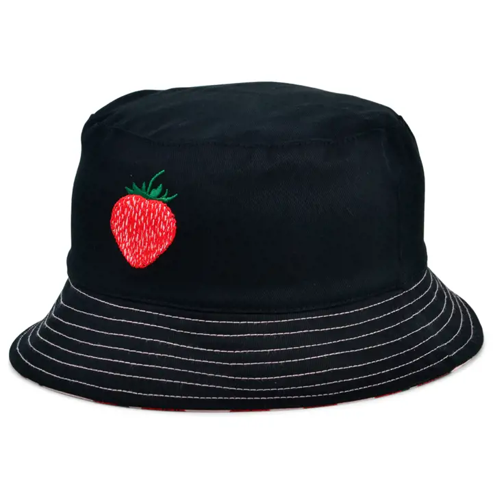 ordinary crowns Bob réversible fraise noir/rose