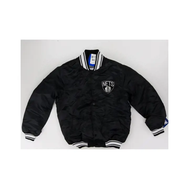 Veste satinée Brooklyn Nets NBA Starter Varsity noire