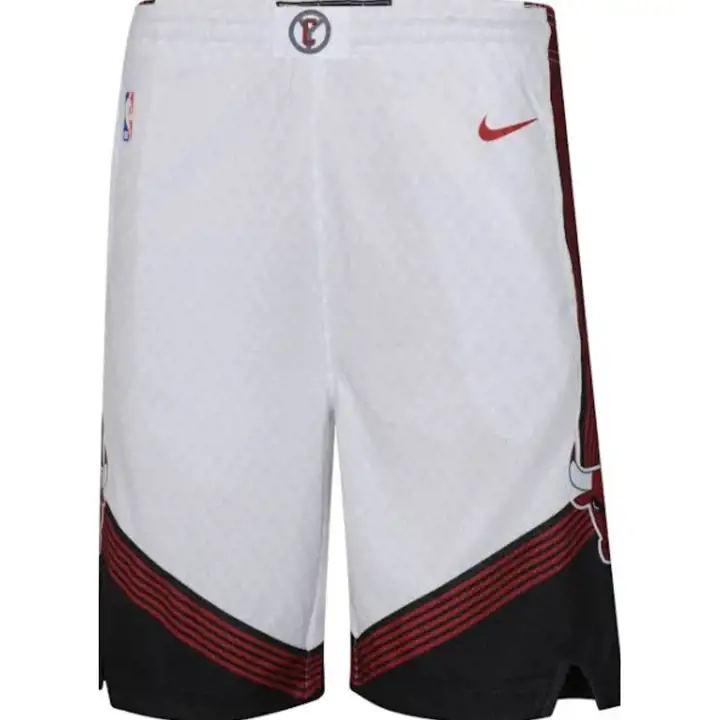 Short de basket junior NBA Chicago Bulls City Edition Swingman 23 ans blanc