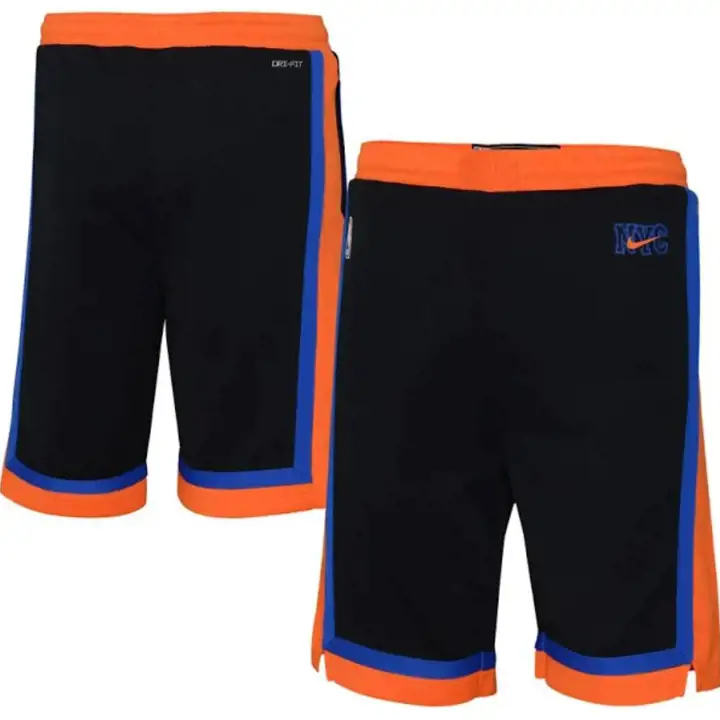 New York Knicks NBA Youth City Edition Swingman Shorts 23 bl
