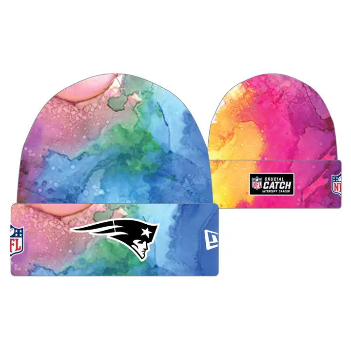Nouveau tricot rose Crucial Catch 22 NFL des New England Patriots