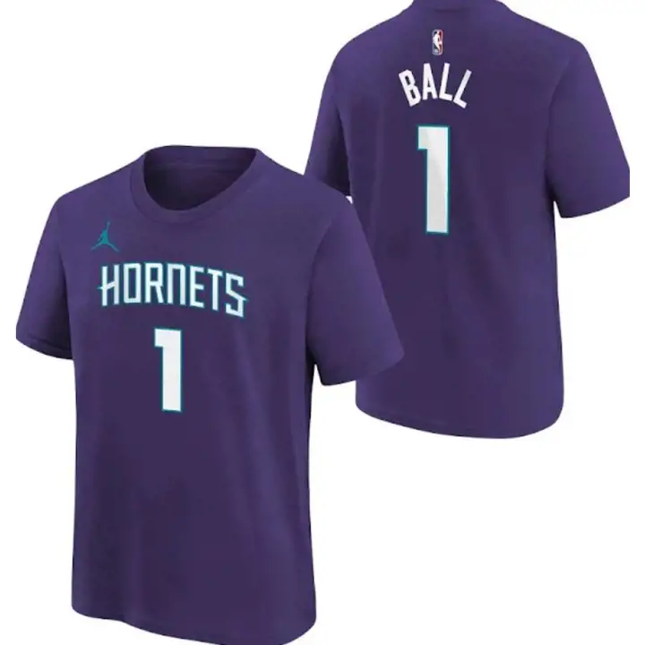 T-shirt Charlotte Hornets NBA Jordan Statement N&N Jeune Lamelo