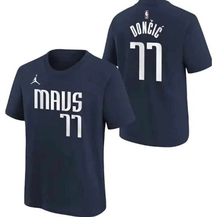 T-shirt Dallas Mavericks NBA Jordan Statement N&N pour jeune enfant Luka Dončić