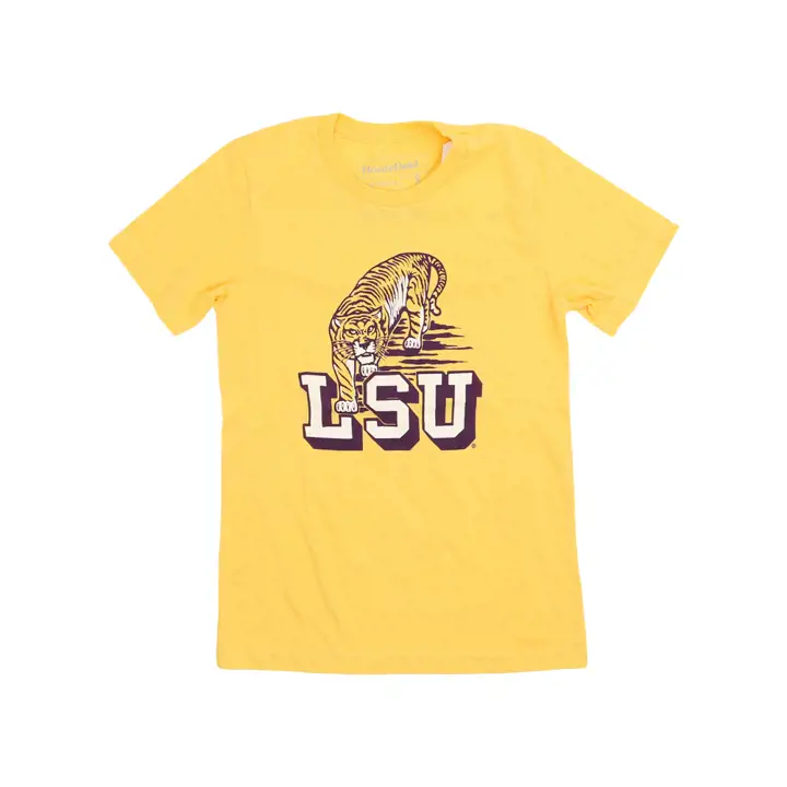 T-shirt vintage Merch LSU Tigers avec bloc LSU
